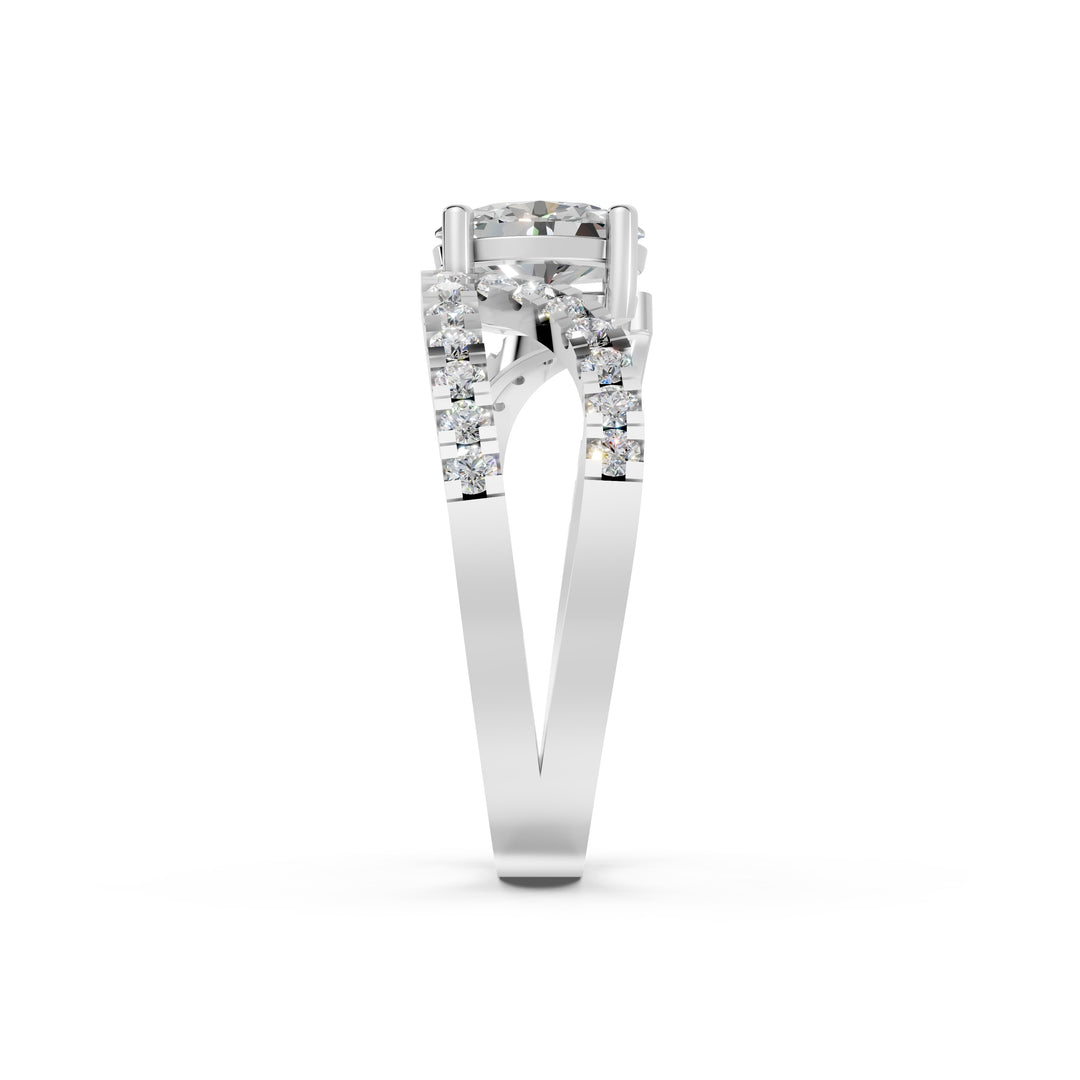Lina Oval Solitaire Diamond Ladies Ring