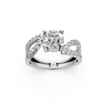 Load image into Gallery viewer, Reem Pear Solitaire Diamond Ladies Ring
