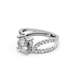 Load image into Gallery viewer, Reem Pear Solitaire Diamond Ladies Ring
