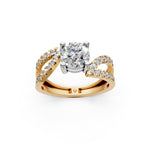Load image into Gallery viewer, Reem Pear Solitaire Diamond Ladies Ring
