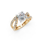 Load image into Gallery viewer, Reem Pear Solitaire Diamond Ladies Ring
