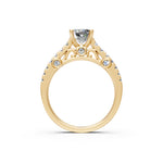 Load image into Gallery viewer, Daisy Emerald Solitaire Diamond Ladies Ring
