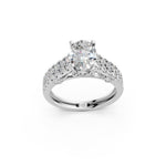 Load image into Gallery viewer, Romy Oval Solitaire Diamond Ladies Ring

