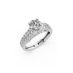 Load image into Gallery viewer, Romy Oval Solitaire Diamond Ladies Ring
