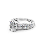 Load image into Gallery viewer, Romy Oval Solitaire Diamond Ladies Ring
