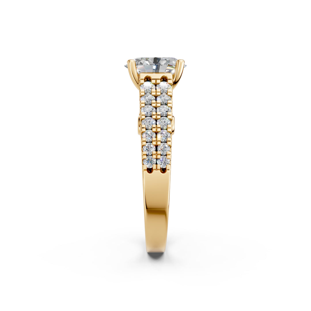 Romy Oval Solitaire Diamond Ladies Ring