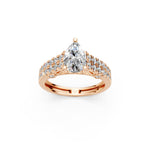 Load image into Gallery viewer, Skye Pear Solitaire Diamond Ladies Ring
