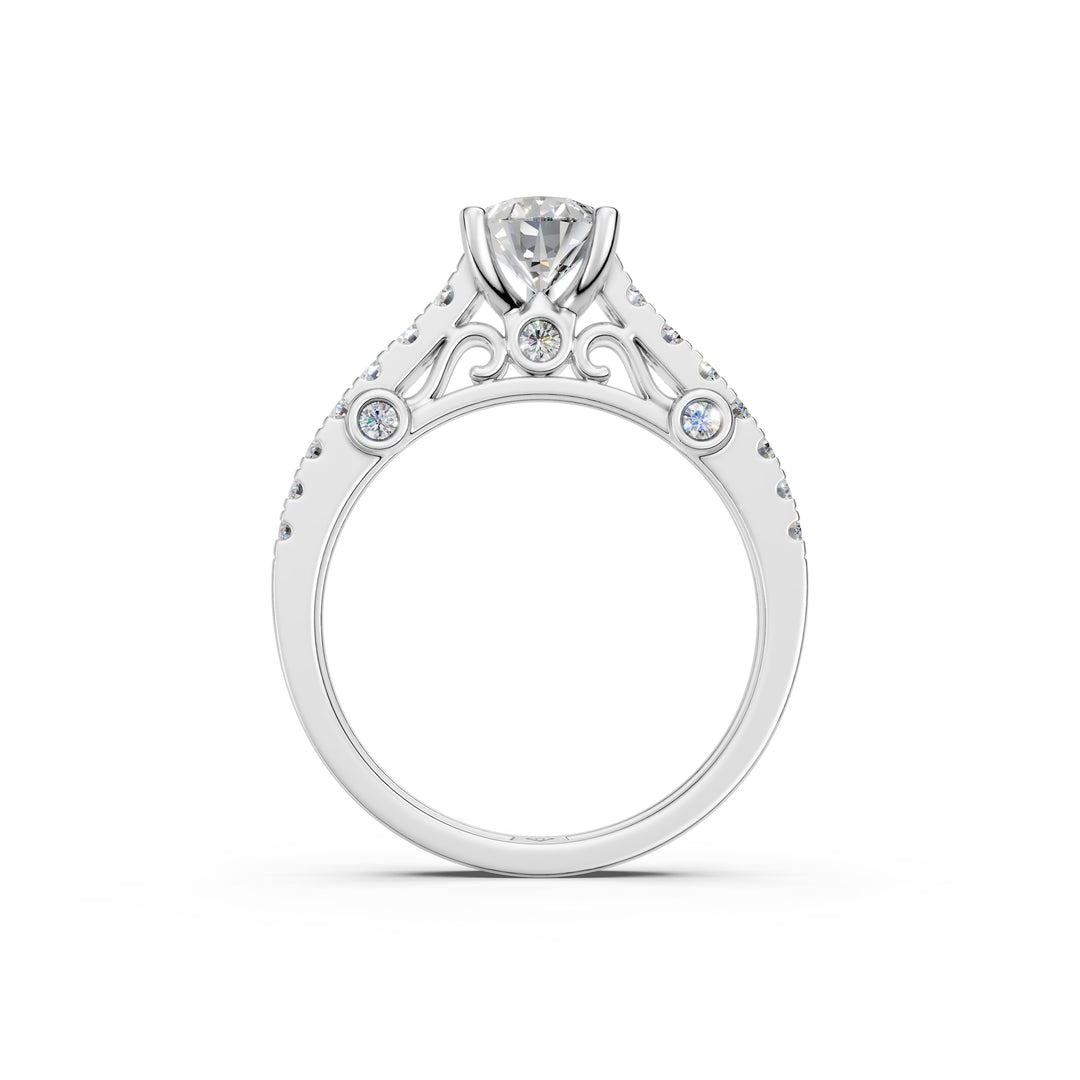 Skye Pear Solitaire Diamond Ladies Ring