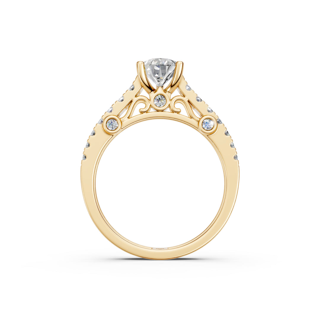 Skye Pear Solitaire Diamond Ladies Ring