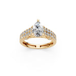 Load image into Gallery viewer, Skye Pear Solitaire Diamond Ladies Ring
