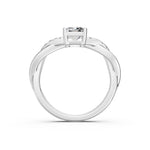 Load image into Gallery viewer, Emery Emerald Solitaire Diamond Ladies Ring
