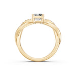 Load image into Gallery viewer, Emery Emerald Solitaire Diamond Ladies Ring
