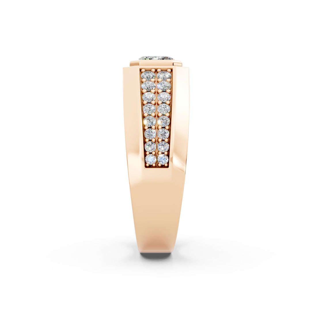 Theo Emerald Solitaire Gents Ring