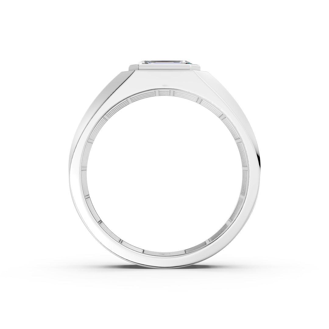 Theo Emerald Solitaire Gents Ring