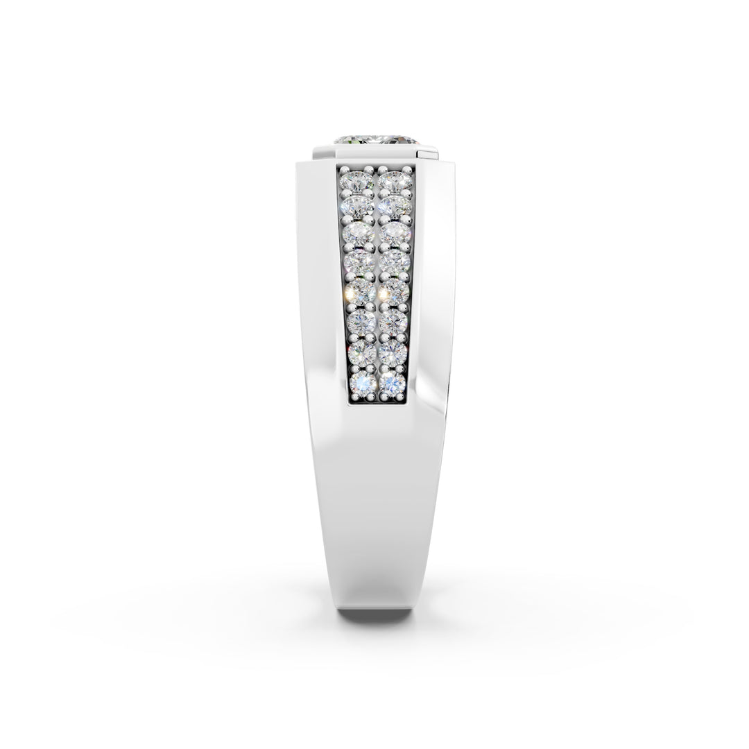 Theo Emerald Solitaire Gents Ring