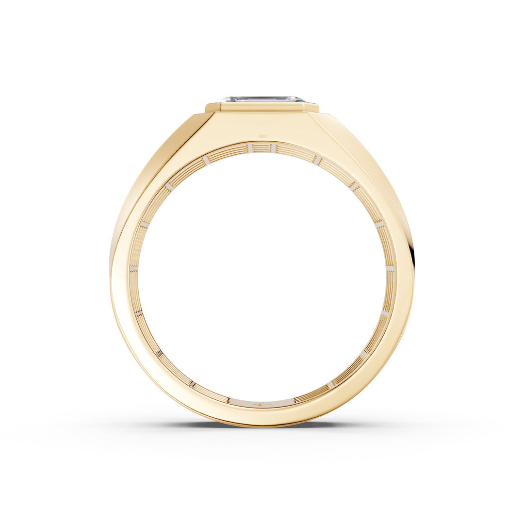 Theo Emerald Solitaire Gents Ring