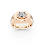 Load image into Gallery viewer, Malay Oval Solitaire Gents Ring
