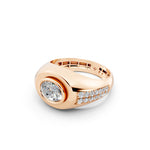 Load image into Gallery viewer, Malay Oval Solitaire Gents Ring
