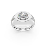 Load image into Gallery viewer, Malay Oval Solitaire Gents Ring
