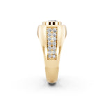 Load image into Gallery viewer, Malay Oval Solitaire Gents Ring
