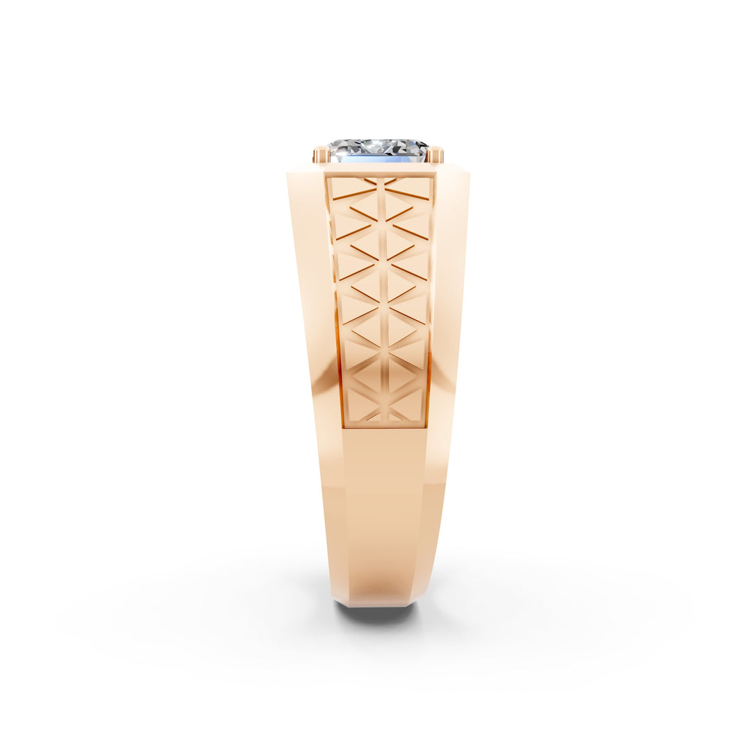 Parth Emerald Solitaire Gents Ring