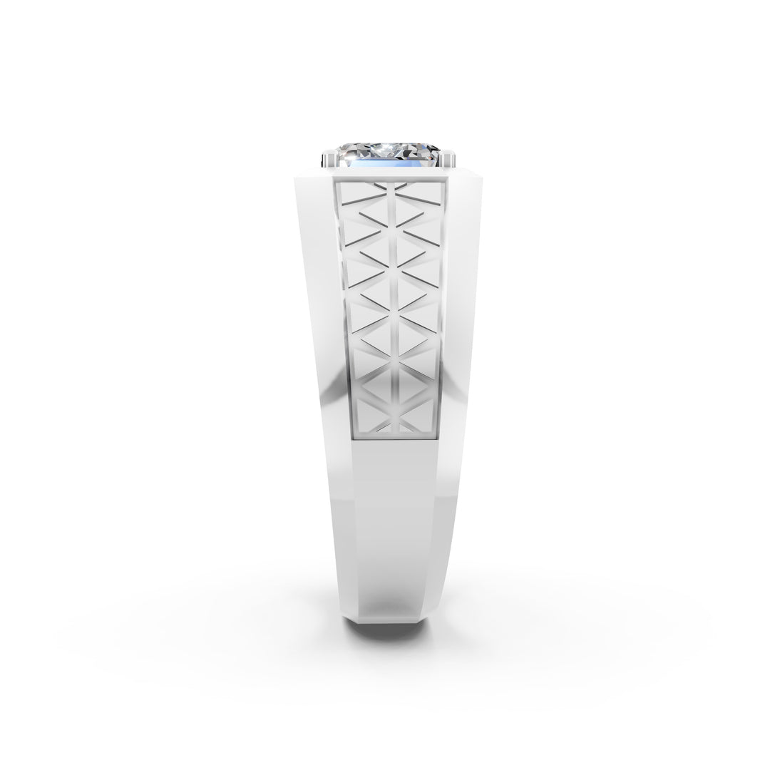 Parth Emerald Solitaire Gents Ring