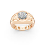 Load image into Gallery viewer, Peter Round Solitaire Gents Ring
