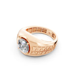 Load image into Gallery viewer, Peter Round Solitaire Gents Ring

