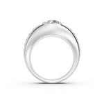 Load image into Gallery viewer, Peter Round Solitaire Gents Ring

