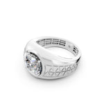 Load image into Gallery viewer, Peter Round Solitaire Gents Ring
