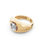 Load image into Gallery viewer, Peter Round Solitaire Gents Ring
