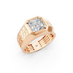 Load image into Gallery viewer, Marcus Emerald Solitaire Gents Ring
