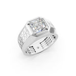 Load image into Gallery viewer, Marcus Emerald Solitaire Gents Ring

