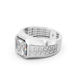 Load image into Gallery viewer, Marcus Emerald Solitaire Gents Ring

