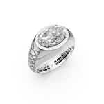 Load image into Gallery viewer, Arjun Oval Solitaire Gents Ring
