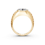 Load image into Gallery viewer, Arjun Oval Solitaire Gents Ring
