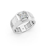 Load image into Gallery viewer, Hunter Emerald Solitaire Gents Ring
