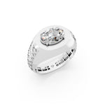 Load image into Gallery viewer, Joel Oval Solitaire Gents Ring
