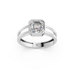 Load image into Gallery viewer, Arisa Emerald Solitaire Diamond Men Ring
