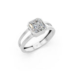Load image into Gallery viewer, Arisa Emerald Solitaire Diamond Men Ring
