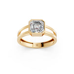 Load image into Gallery viewer, Arisa Emerald Solitaire Diamond Men Ring
