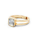 Load image into Gallery viewer, Arisa Emerald Solitaire Diamond Men Ring
