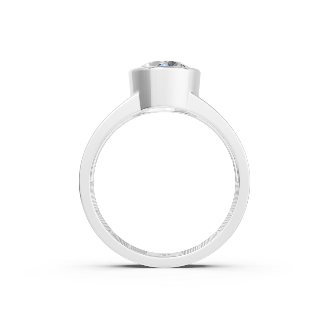 Aroha Round Solitaire Diamond Men Ring