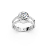 Load image into Gallery viewer, Aroha Round Solitaire Diamond Men Ring
