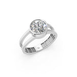 Load image into Gallery viewer, Aroha Round Solitaire Diamond Men Ring
