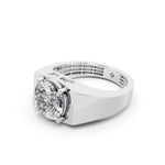 Load image into Gallery viewer, Aariel Round Solitaire Diamond Men Ring
