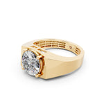 Load image into Gallery viewer, Aariel Round Solitaire Diamond Men Ring
