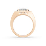 Load image into Gallery viewer, Alira Oval Solitaire Diamond Men Ring
