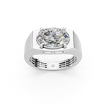 Load image into Gallery viewer, Alira Oval Solitaire Diamond Men Ring

