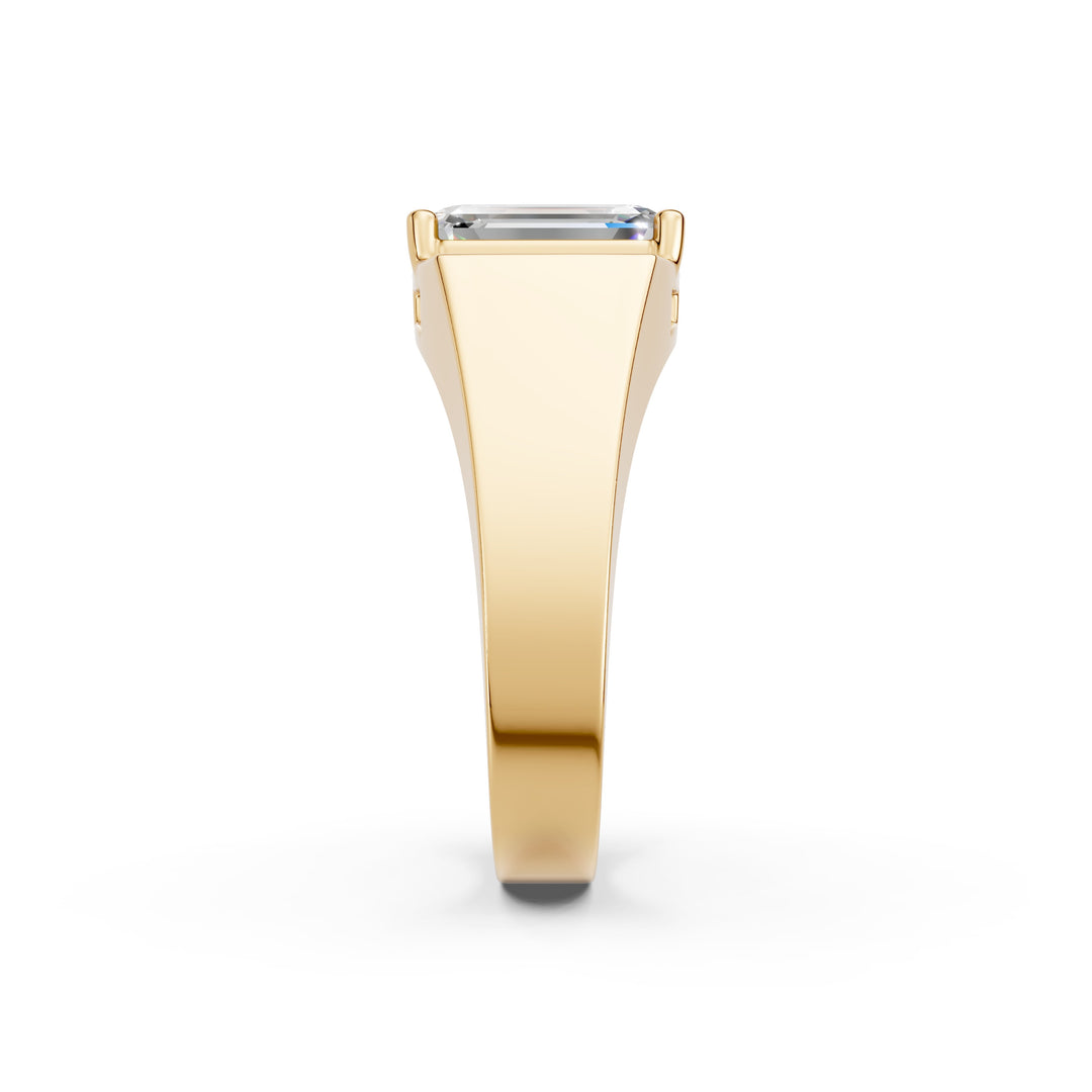 Anira Emerald Solitaire Diamond Men Ring